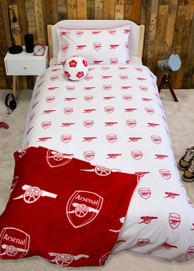 Arsenal Lightning Red Panel Duvet Cover