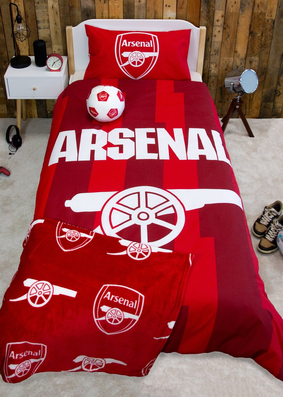 Arsenal Lightning Red Panel Duvet Cover