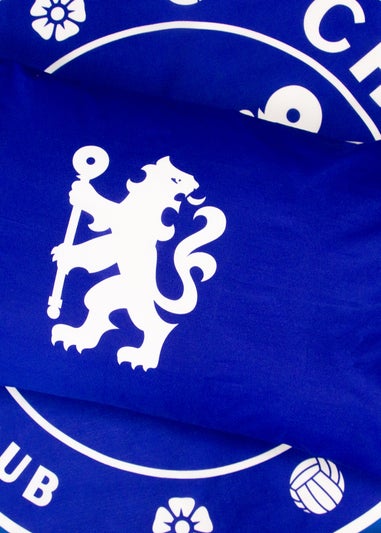 Chelsea Blue Geometric Panel Duvet Cover