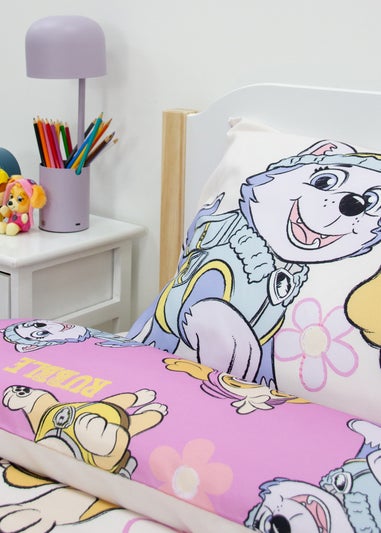 Paw Patrol Pink Brushed Rotary Duvet Cover