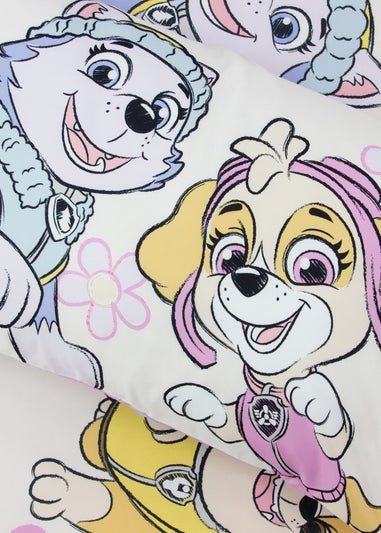 Paw Patrol Pink Brushed Rotary Duvet Cover