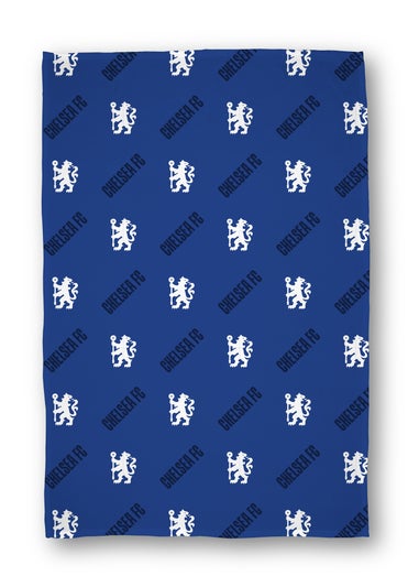 Chelsea FC Blue Geometric Fleece Blanket