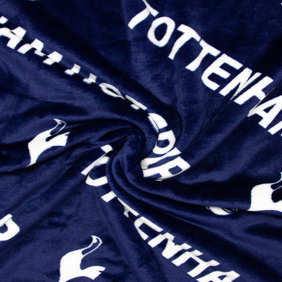 Tottenham Hotspur FC Line Blue Fleece Blanket