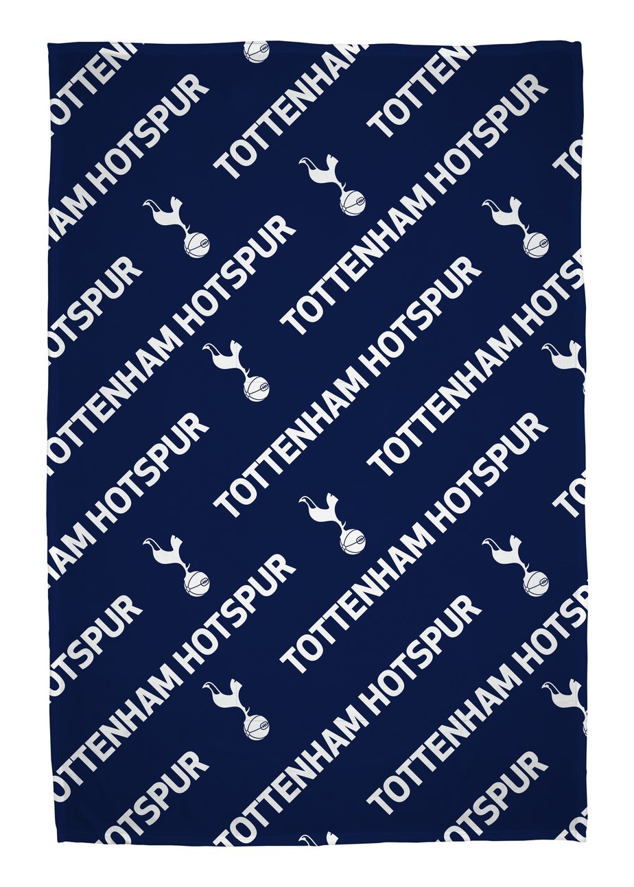 Tottenham Hotspur FC Line Blue Fleece Blanket