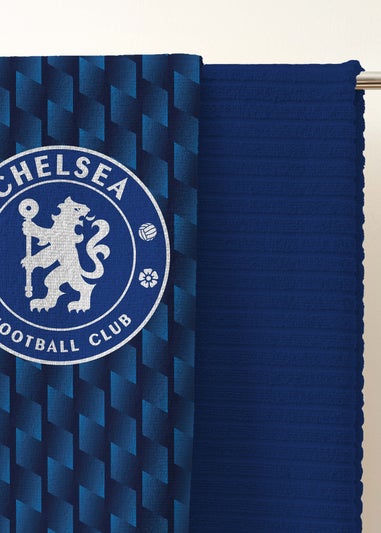 Chelsea FC Blue Geometric Bath Towel