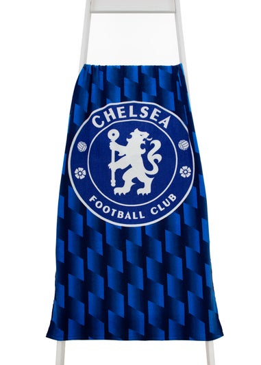 Chelsea FC Blue Geometric Bath Towel