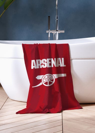 Arsenal FC Red Lightning Bath Towel