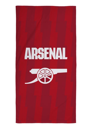 Arsenal FC Red Lightning Bath Towel