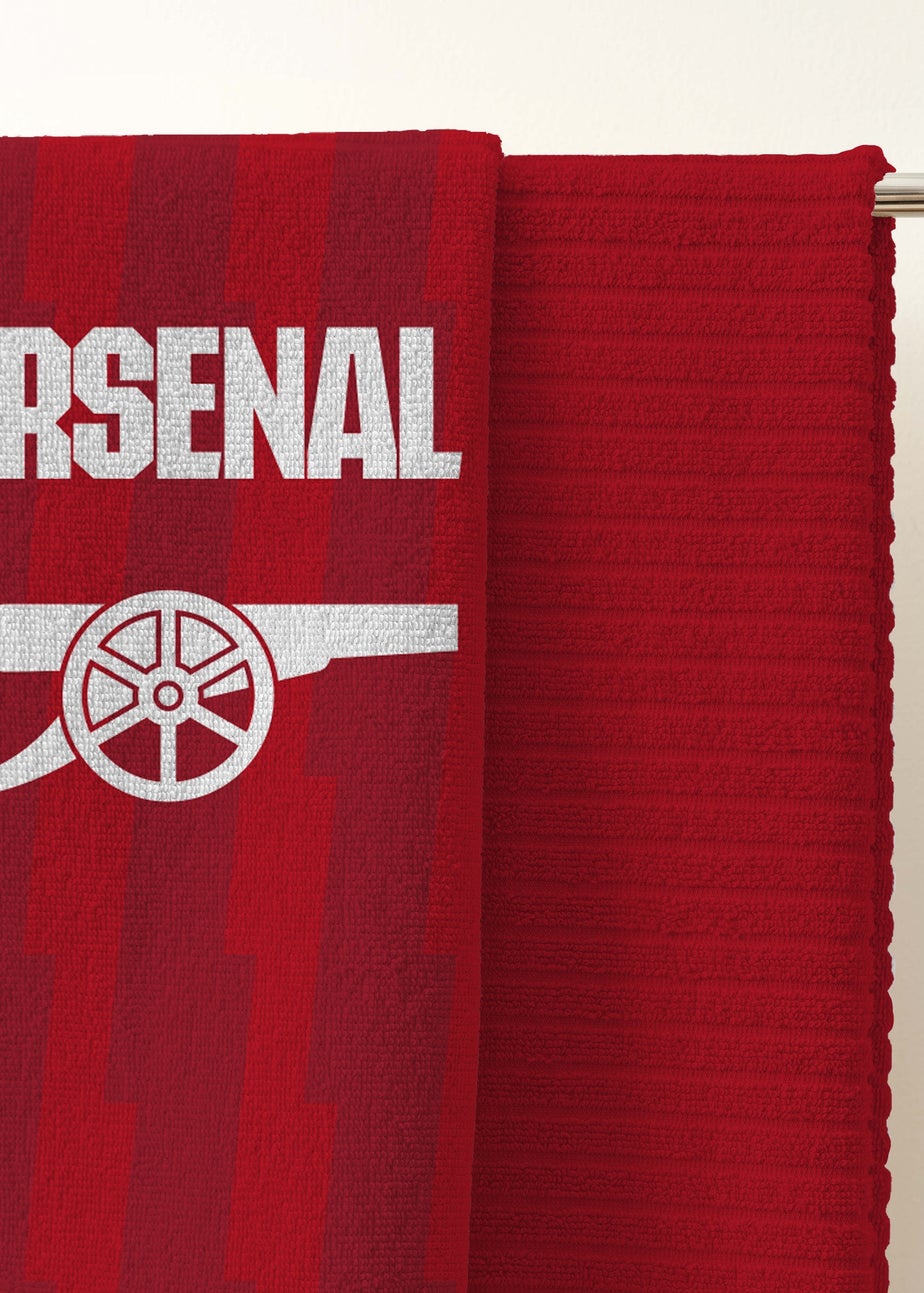 Arsenal FC Red Lightning Bath Towel