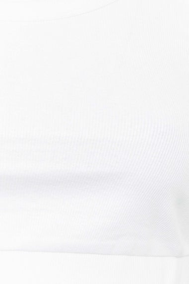 Yours Curve 2 Pack Black & White Ribbed Crop Tops