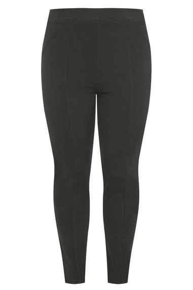 Yours Curve Black Ponte Premium Stretch Trousers