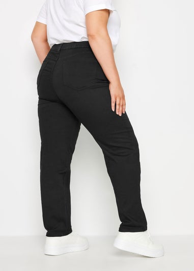 Yours Curve Black Straight Leg Ruby Jeans