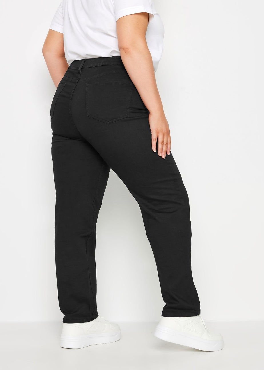 Yours Curve Black Straight Leg Ruby Jeans