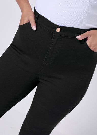 Yours Curve Black Bootcut Stretch ISLA Jeans