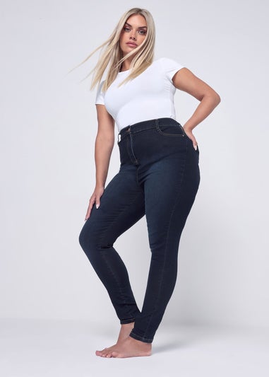 Yours Curve Dark Indigo Blue Skinny Stretch Ava Jeans