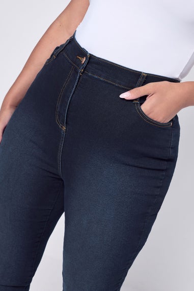Yours Curve Dark Indigo Blue Skinny Stretch Ava Jeans