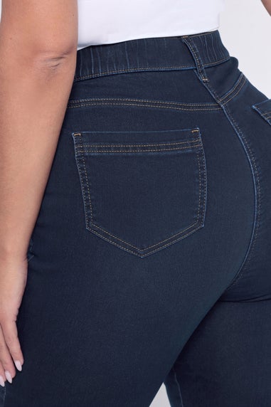 Yours Curve Dark Indigo Blue Skinny Stretch Ava Jeans