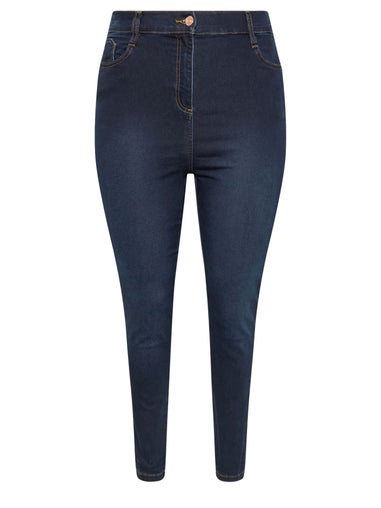 Yours Curve Dark Indigo Blue Skinny Stretch Ava Jeans