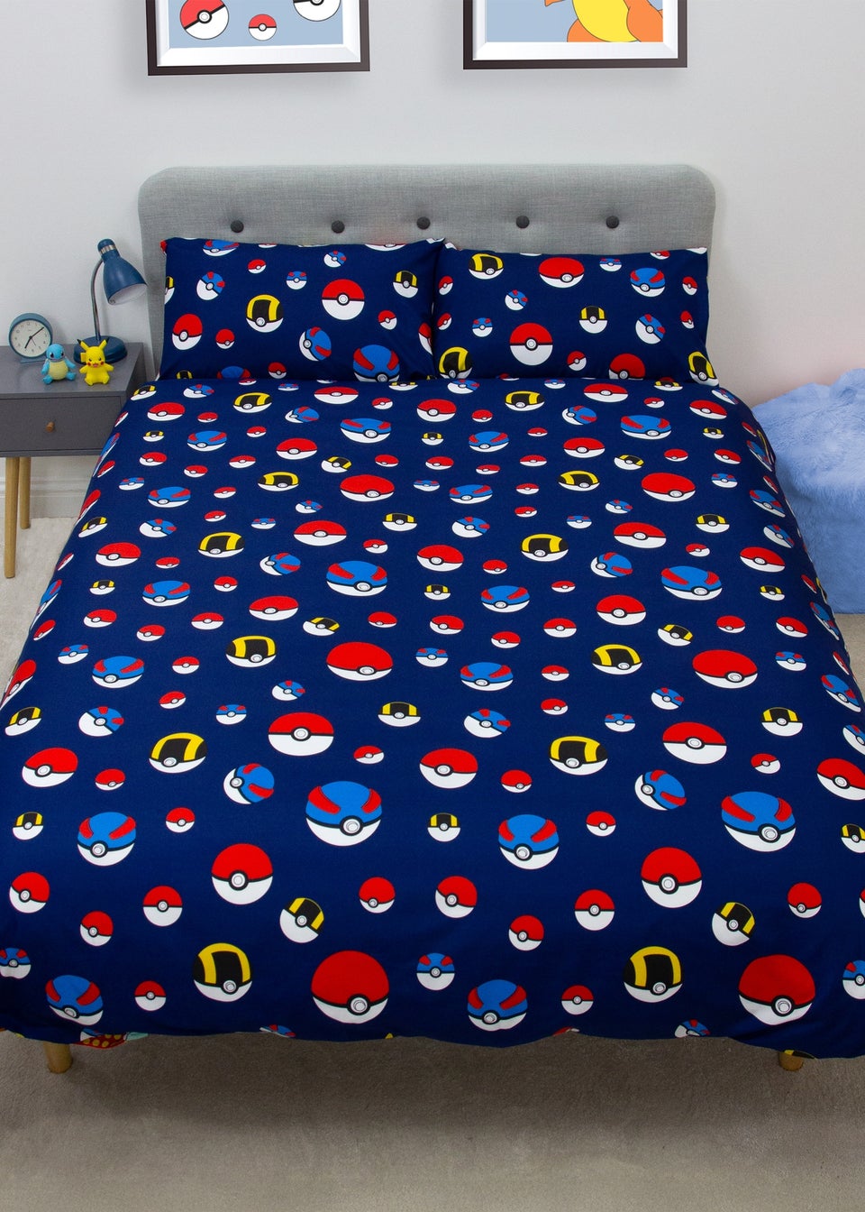 Pokemon Multicolour Retro Duvet Cover