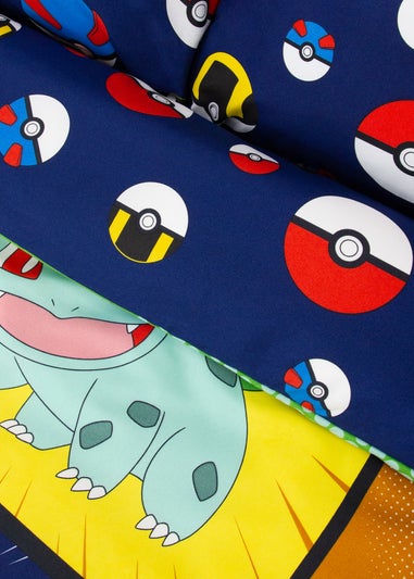 Pokemon Multicolour Retro Duvet Cover