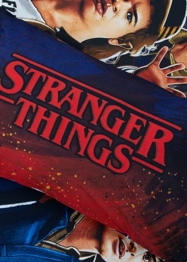 Stranger Things Flames Black Duvet Cover