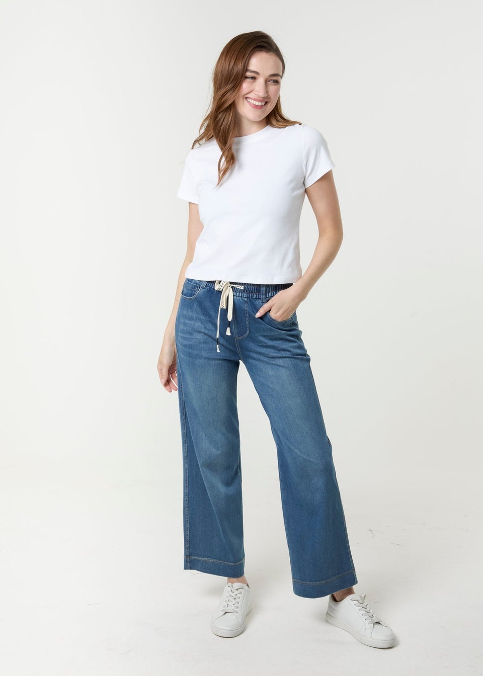 Blue Vanilla Blue Elasticated Waist Jeans