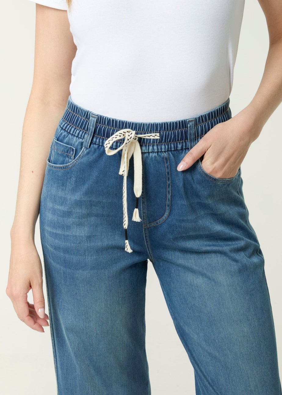 Blue Vanilla Blue Elasticated Waist Jeans