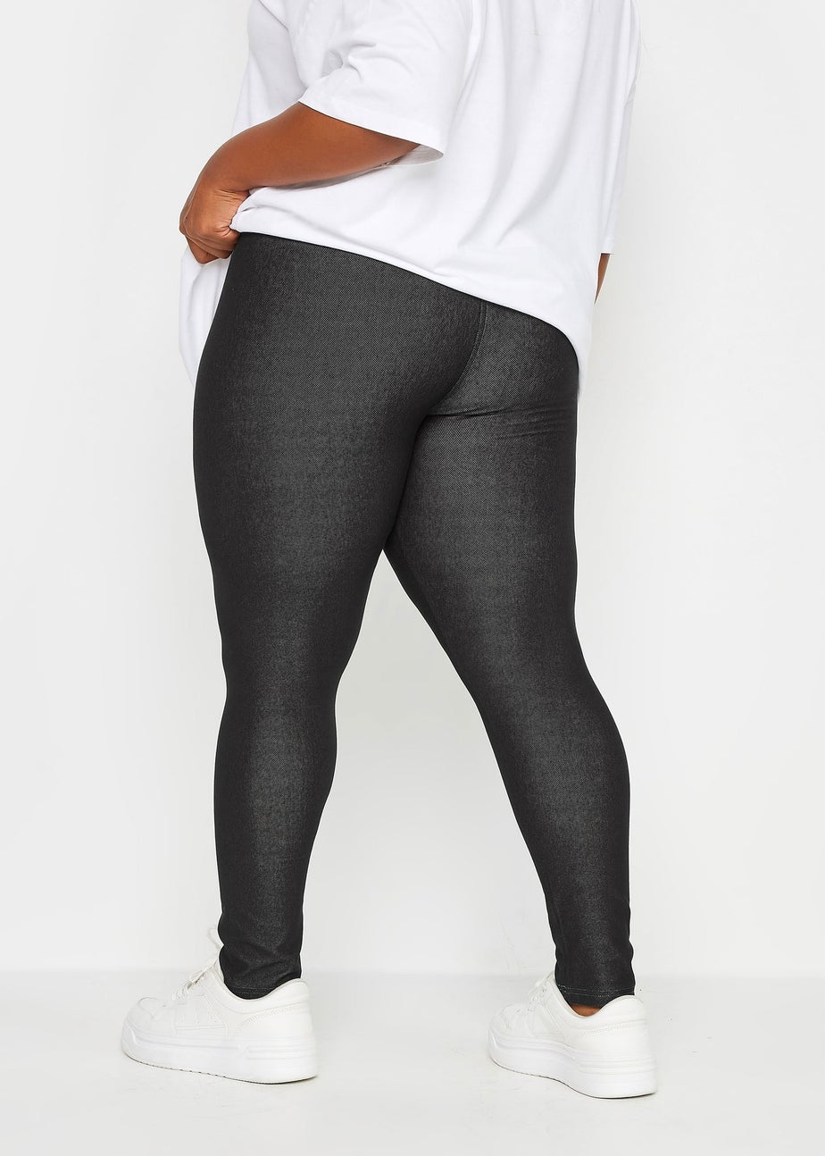 Yours Curve Black Jersey Stretch Jegging