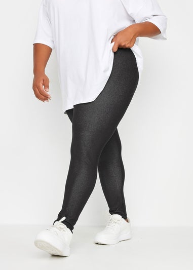 Yours Curve Black Jersey Stretch Jegging