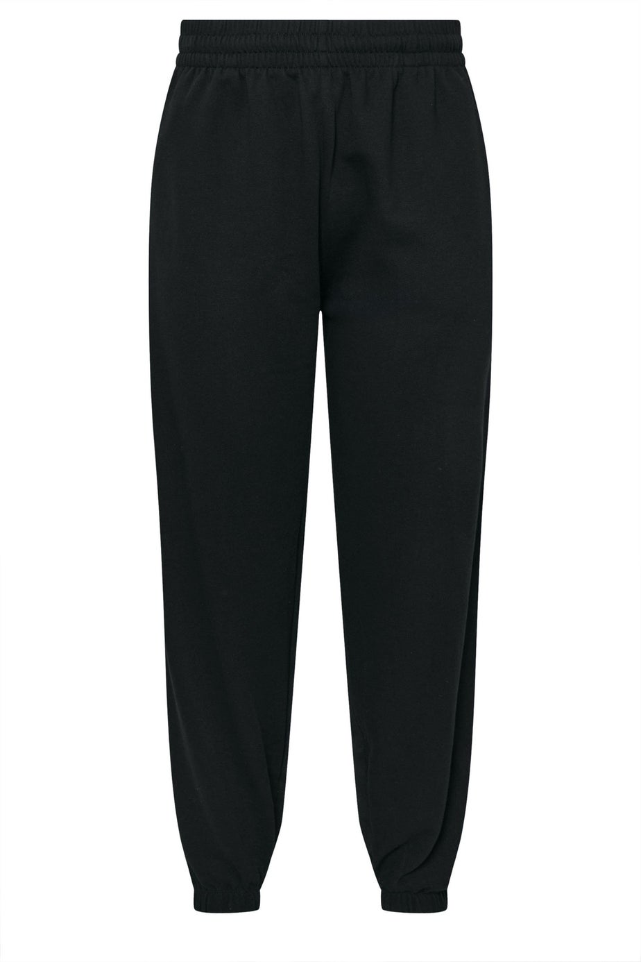 Yours Curve Black Cuffed Joggers