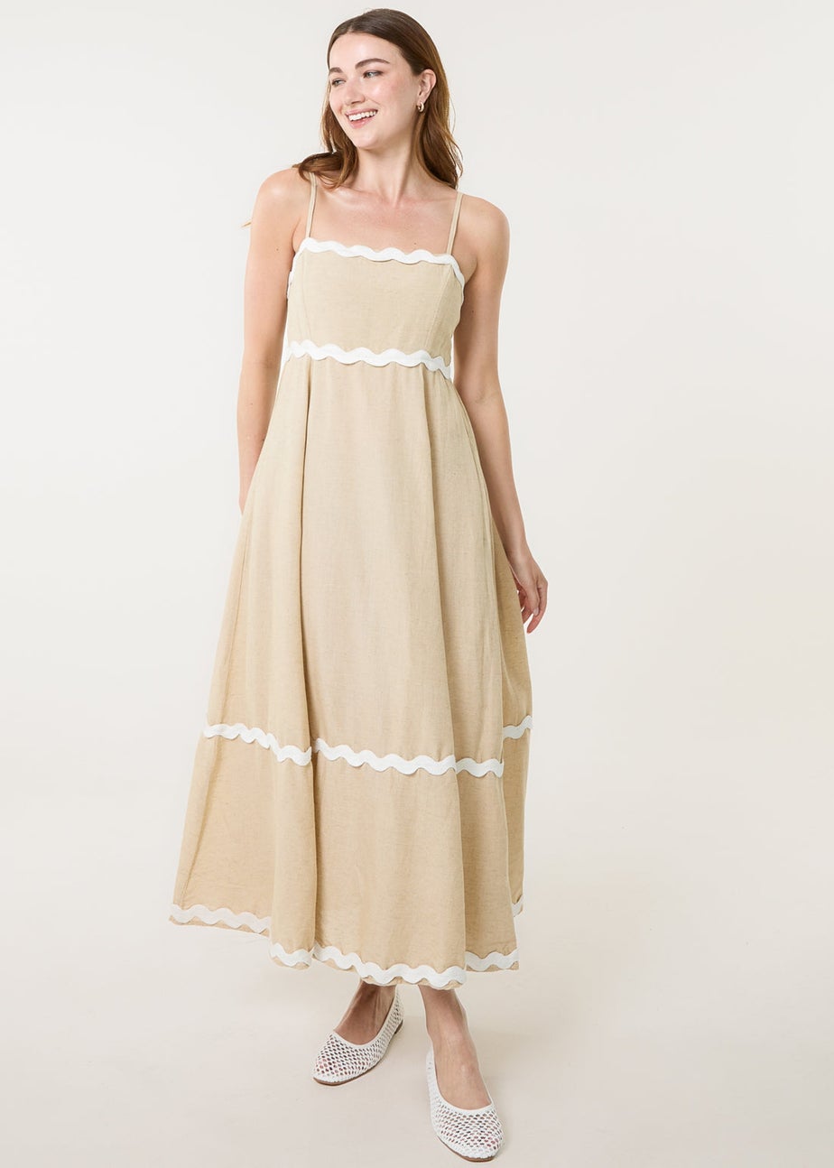 Blue Vanilla Stone Ric Rac Strappy Dress