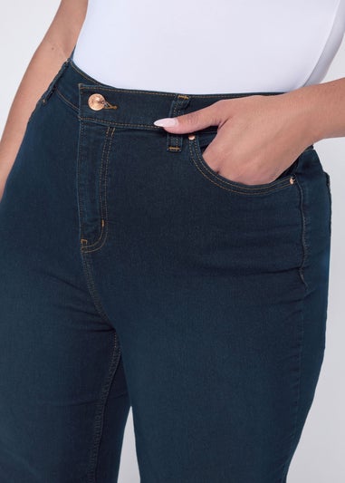 Yours Curve Dark Indigo Blue Straight Leg Ruby Jeans