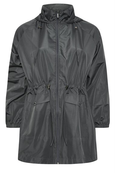 Yours Curve Dark Grey Lightweight Parka Jacket