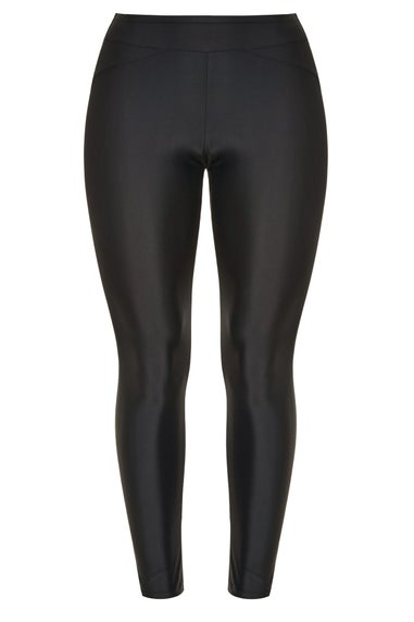 Yours Black Long Swim Leggings