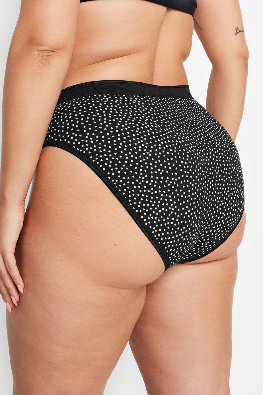 Yours 5 Pack Curve Black High Leg Knickers