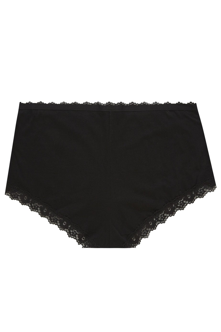 Yours 4 Pack Curve Black Lace Trim High Waisted Shorts