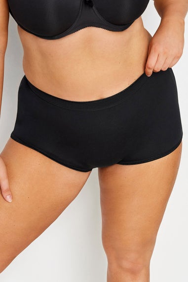 Yours 5 Pack Curve Black High Waisted Shorts