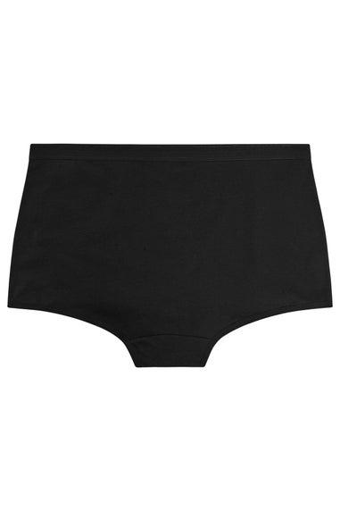 Yours 5 Pack Curve Black High Waisted Shorts