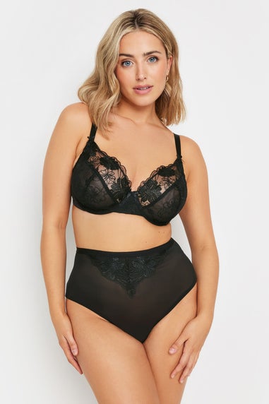 Yours 2 Pack Curve Pink & Black Briefs