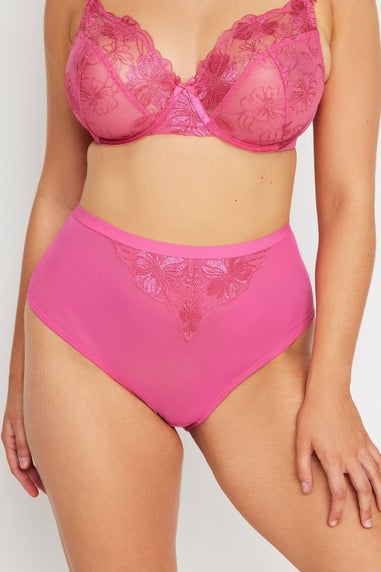 Yours 2 Pack Curve Pink & Black Briefs