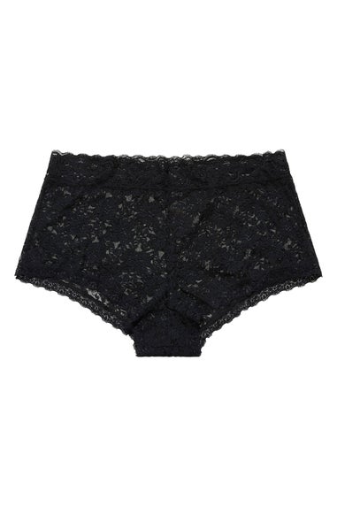 Yours 3 Pack Curve Black Lace Mid Rise Shorts