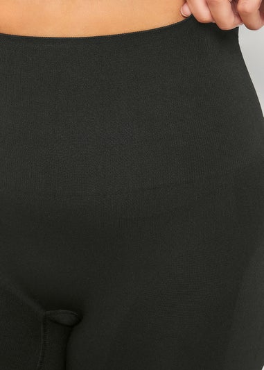 Yours Curve Black Seamless Control High Waisted Shorts