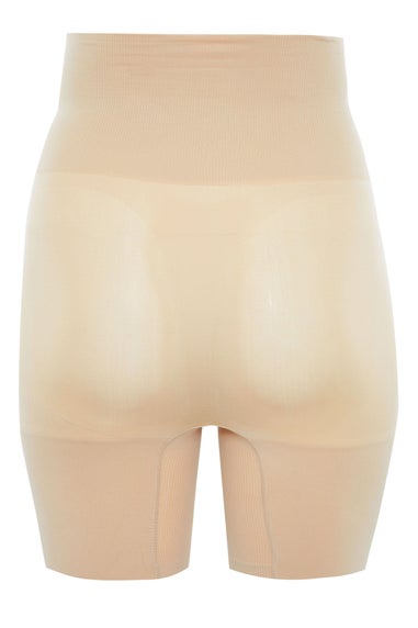 Yours Curve Nude Seamless Control High Waisted Shorts