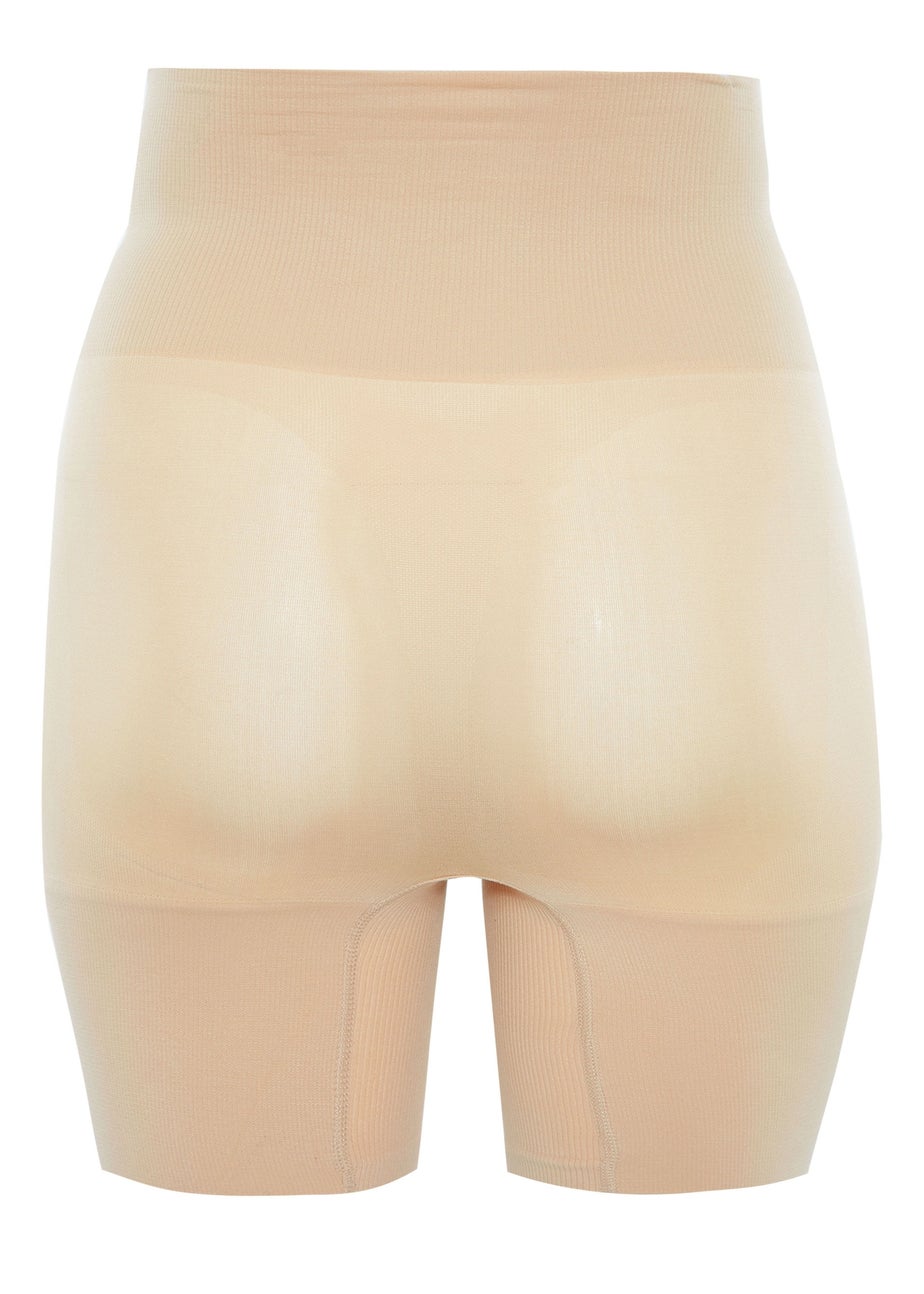 Yours Curve Nude Seamless Control High Waisted Shorts