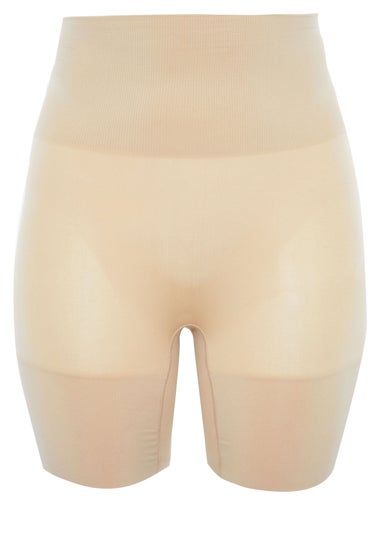 Yours Curve Nude Seamless Control High Waisted Shorts