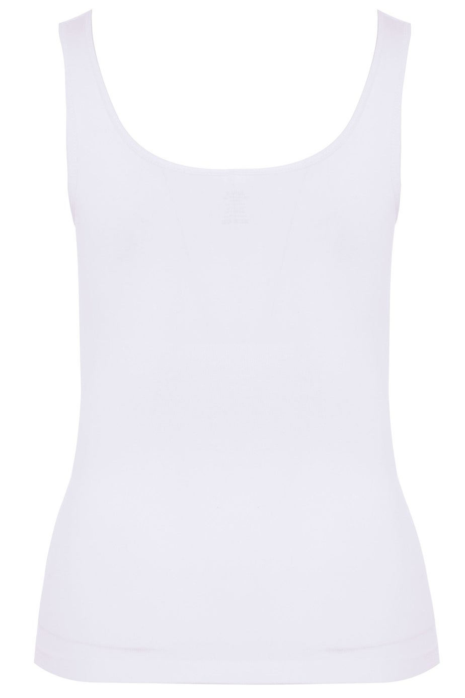 Yours Curve White Seamless Control Vest Top
