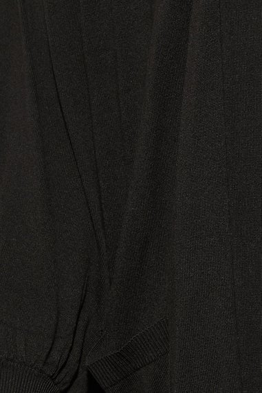 Yours Curve Black Balloon Sleeve Fine Knit Cardigan