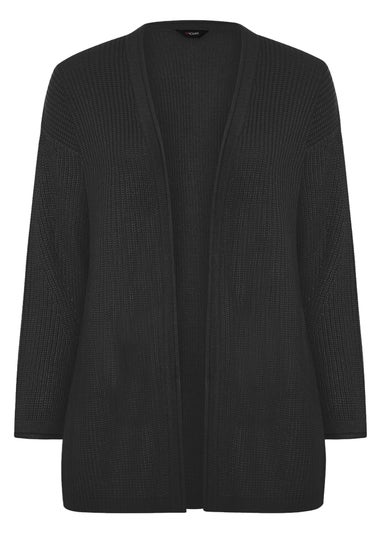 Yours Curve Black Essential Knitted Cardigan