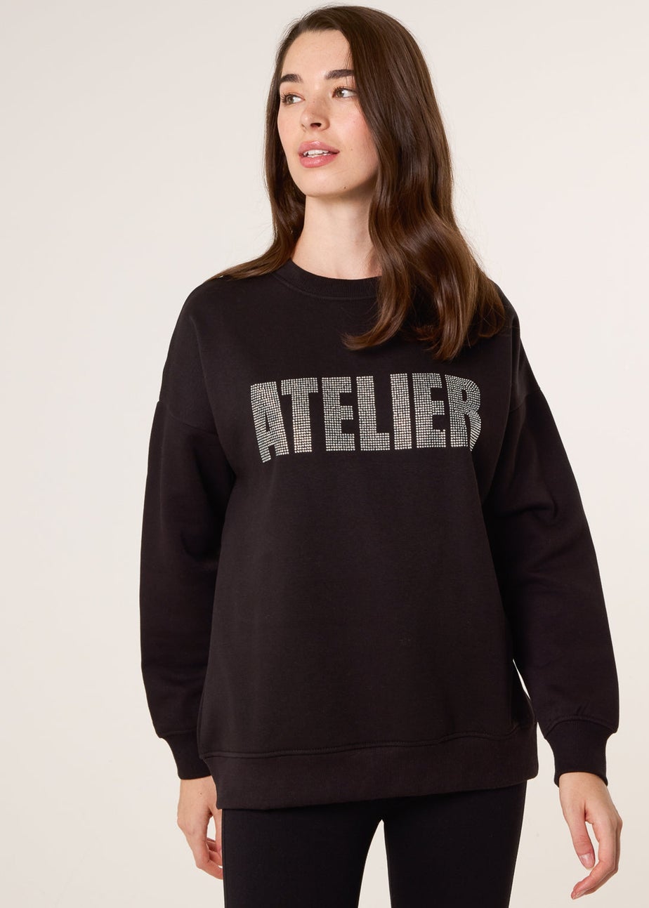 Blue Vanilla Black Atelier Diamante Sweatshirt