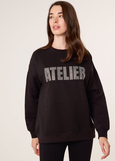Blue Vanilla Black Atelier Diamante Sweatshirt